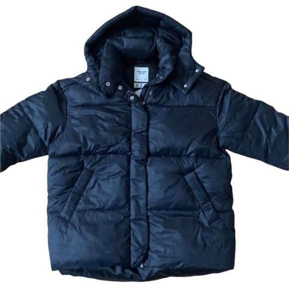New Abercrombie & Fitch Oversized Puffer Jacket Size Medium - Picture 2 of 11